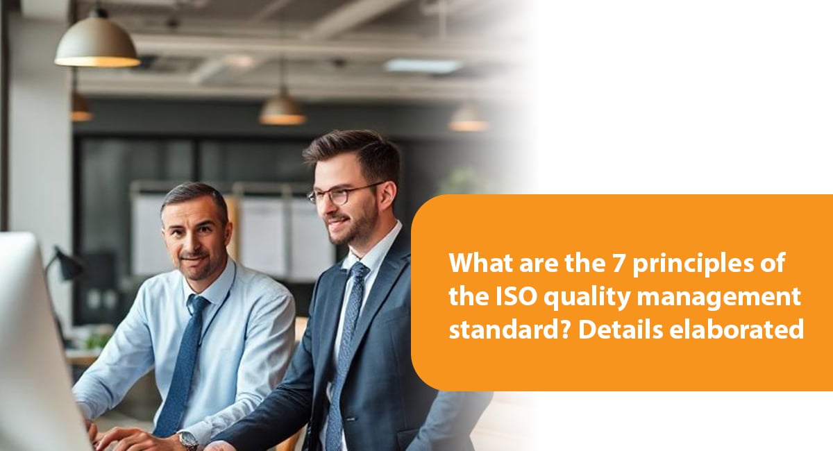 What are the 7 principles of the ISO quality management standard? Details elaborated